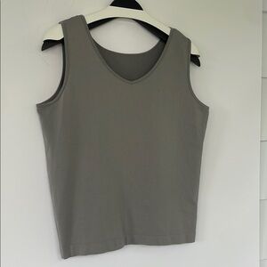 Chico's Gray Boxy Sleeveless Cami Camisole Tank Top